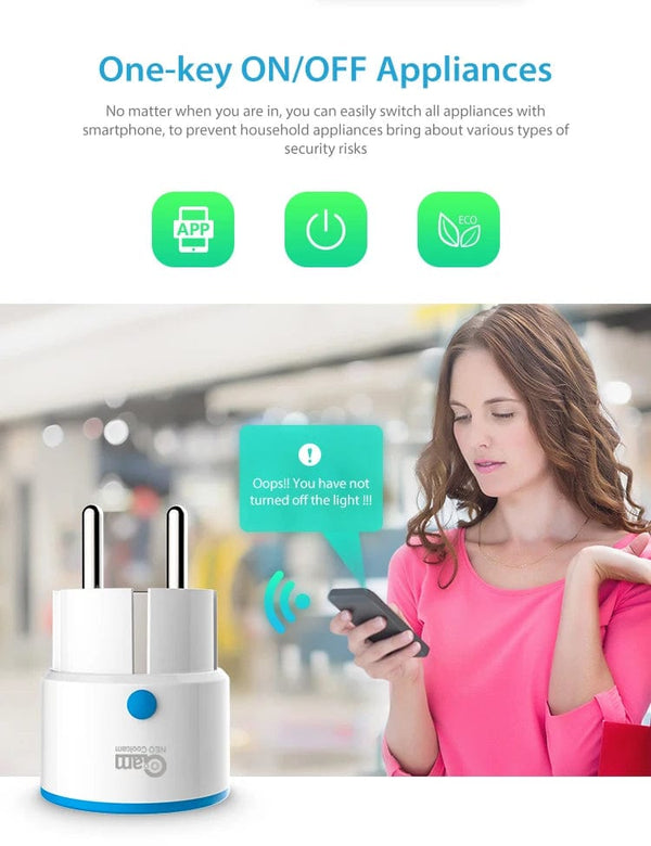 Planet Gates ZWAVE Plug 1pc NEO Coolcam ZWAVE PLUS EU Smart Power Plug Socket Home Automation Alarm System Z Wave 868.4MHz Video Frequency