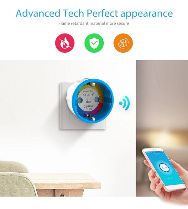 Planet Gates ZWAVE Plug 1pc NEO Coolcam ZWAVE PLUS EU Smart Power Plug Socket Home Automation Alarm System Z Wave 868.4MHz Video Frequency