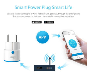Planet Gates ZWAVE Plug 1pc NEO Coolcam ZWAVE PLUS EU Smart Power Plug Socket Home Automation Alarm System Z Wave 868.4MHz Video Frequency