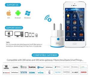Planet Gates ZWAVE Plug 1pc NEO Coolcam ZWAVE PLUS EU Smart Power Plug Socket Home Automation Alarm System Z Wave 868.4MHz Video Frequency