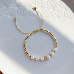 Planet Gates ZZS220043D KKBEAD Natural Pearl Bracelet For Women Fashion Virgin Mary Guadalupe Jewelry 18 K Gold Plated Waterproof Bracelets Pulseras