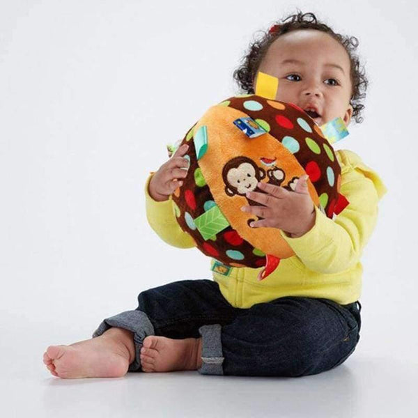 Planet Gates 0-12 month baby bell toy cloth ball Early Education Developmental Soft Stuffed Plush Toys bed Rattles kids birthday gift