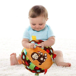 Planet Gates 0-12 month baby bell toy cloth ball Early Education Developmental Soft Stuffed Plush Toys bed Rattles kids birthday gift