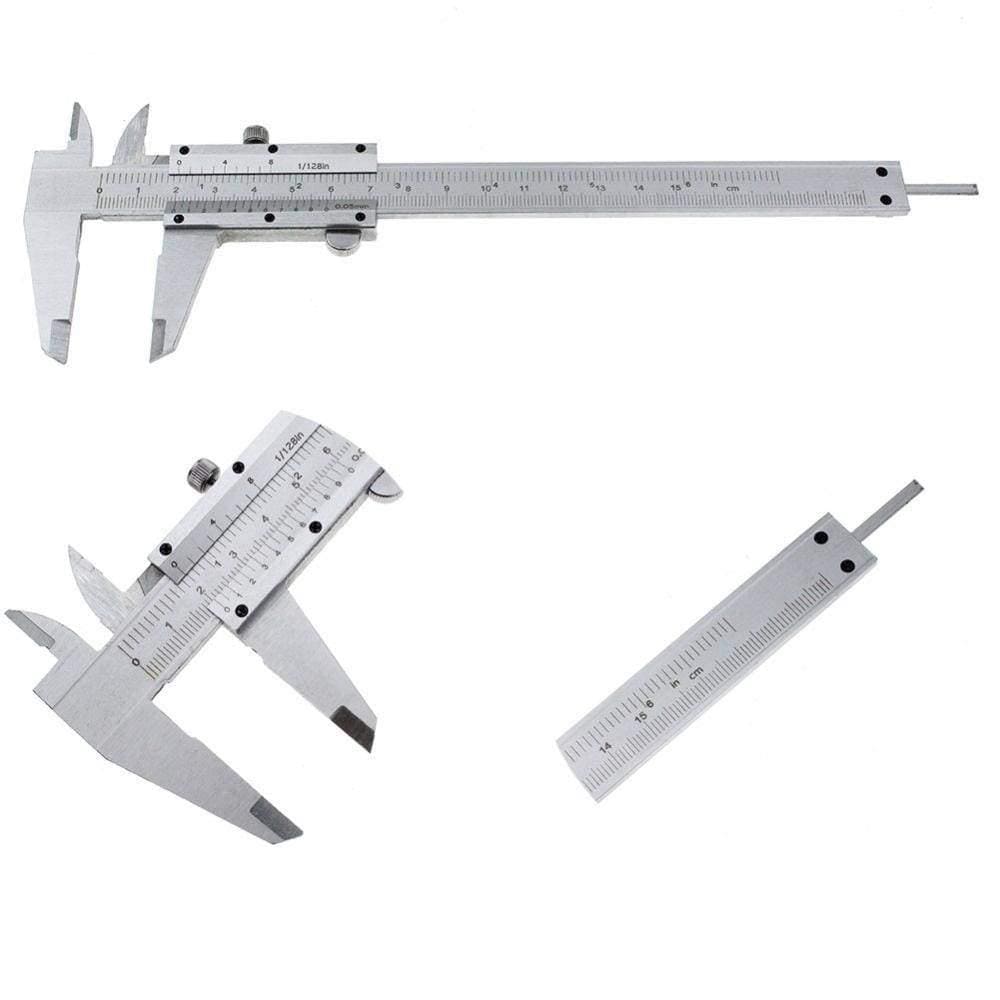 Planet Gates 0-150mm/0.05 Caliper Stainless Steel Vernier Caliper Metal Calipers Gauge Micrometer Measurement Measuring Instrument Tool