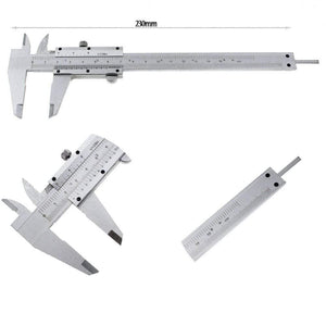 Planet Gates 0-150mm/0.05 Caliper Stainless Steel Vernier Caliper Metal Calipers Gauge Micrometer Measurement Measuring Instrument Tool