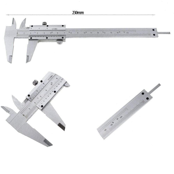 Planet Gates 0-150mm/0.05 Caliper Stainless Steel Vernier Caliper Metal Calipers Gauge Micrometer Measurement Measuring Instrument Tool