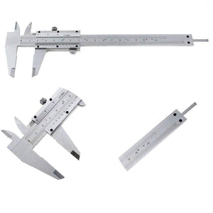 Planet Gates 0-150mm/0.05 Caliper Stainless Steel Vernier Caliper Metal Calipers Gauge Micrometer Measurement Measuring Instrument Tool