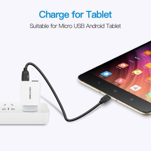 Planet Gates 0.25m Vention Micro USB Cable 1m 2m 3m 5V2A Fast Charging Data Sync Micro USB Charger Cable For Samsung Xiaomi LG Huawei Android Phone