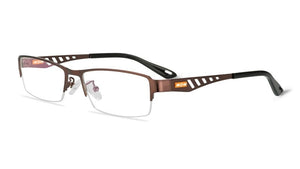 Planet Gates 0 / Auburn Transition Photochromic Reading Glasses Men UV400 Sun Metal Frame Optical Lens Change Color Presbyopic Eyeglasses Diopter 1.0+4