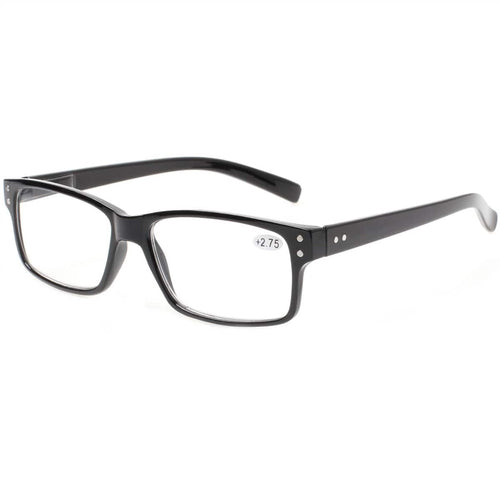 Planet Gates 0 / Black Turezing Classic Spring Hinge  Black Reading Glasses for Men and Women HD Eyeglasses Diopter +0.5+1.0+2.0+3.0+4.0+5.0+6.0