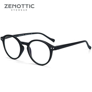 Planet Gates 0 / Black ZENOTTIC Round Frame Reading Glasses For Men Women Computer Optical Eyeglasses Hyperopia Anti Blue Light Reading Glasses Eyewear