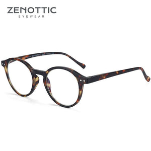 Planet Gates 0 / Demi ZENOTTIC Round Frame Reading Glasses For Men Women Computer Optical Eyeglasses Hyperopia Anti Blue Light Reading Glasses Eyewear
