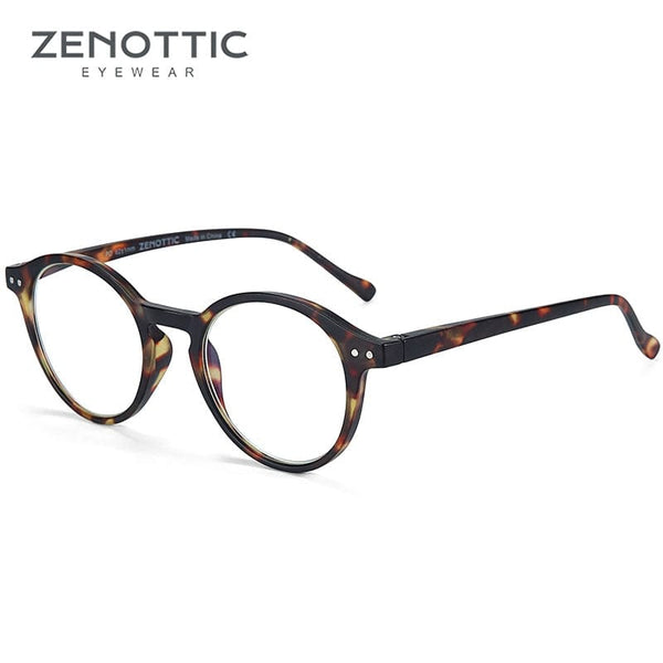 Planet Gates 0 / Demi ZENOTTIC Round Frame Reading Glasses For Men Women Computer Optical Eyeglasses Hyperopia Anti Blue Light Reading Glasses Eyewear