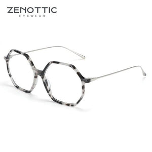 Planet Gates 001 Anti Blue Light Blocking Glasses Women oversize Hexagon Computer Gaming Eyeglasses Men Radiation Protection Eyewear