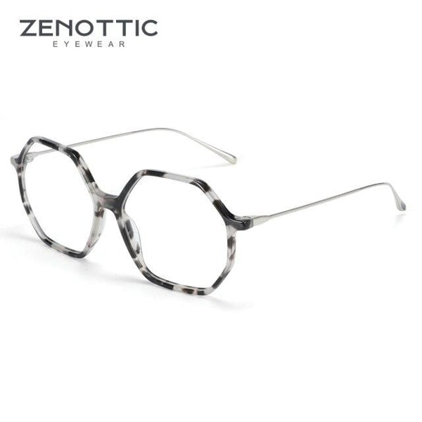 Planet Gates 001 Anti Blue Light Blocking Glasses Women oversize Hexagon Computer Gaming Eyeglasses Men Radiation Protection Eyewear