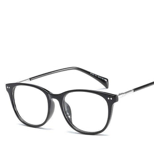 Planet Gates 001 CitySpiner Square Fashion Women Eyewear Clear Flat Mirror Frame Adult Total Transparent Retro Rivet Round Reading Glasses Y100