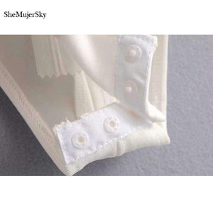 Planet Gates 001 / L White Lace Bodysuit Women Spaghetti Strap Cold Shoulder Bodysuits 2018 Bodies Woman Sexy Jumpsuit