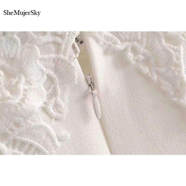 Planet Gates 001 / L White Lace Bodysuit Women Spaghetti Strap Cold Shoulder Bodysuits 2018 Bodies Woman Sexy Jumpsuit