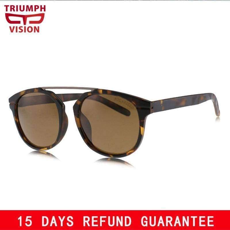 Planet Gates 001 TRIUMPH VISION High Qaulity Driving Sunglasses Women Men Unisex Brown Sun Glasses UV400 Anti Glare Fashion Shades Eyewear