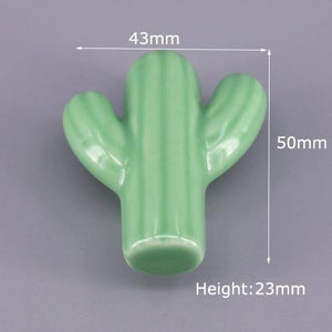 1x Green Color Series Ceramic Knobs  Dresser Drawer Cabinet Handle Pulls / CuteKitchen Cupboard Knob Furniture Hardware