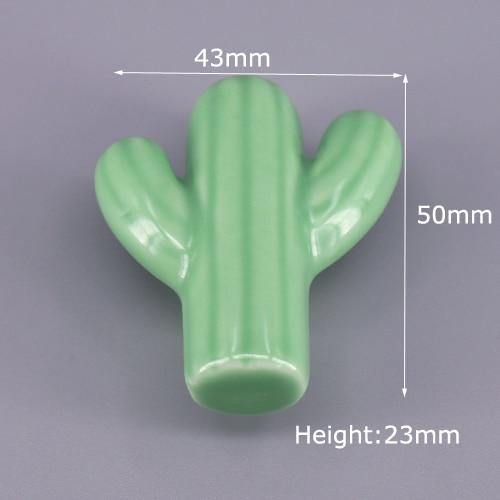 1x Green Color Series Ceramic Knobs  Dresser Drawer Cabinet Handle Pulls / CuteKitchen Cupboard Knob Furniture Hardware