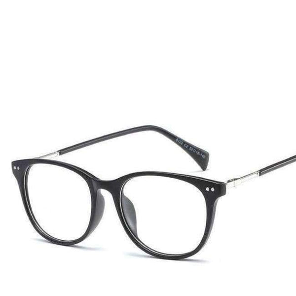 Planet Gates 002 CitySpiner Square Fashion Women Eyewear Clear Flat Mirror Frame Adult Total Transparent Retro Rivet Round Reading Glasses Y100