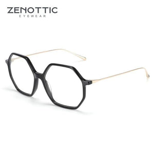 Planet Gates 003 Anti Blue Light Blocking Glasses Women oversize Hexagon Computer Gaming Eyeglasses Men Radiation Protection Eyewear