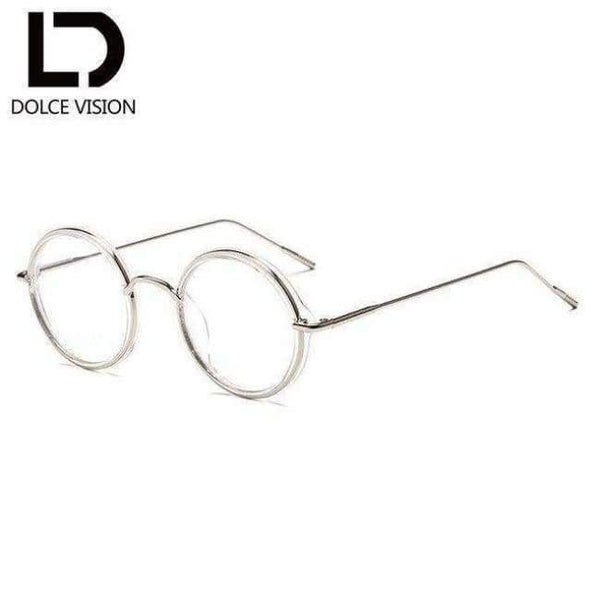Planet Gates 004 DOLCE VISION Vintage Optical Glasses Women Round Clear Lens Eyewear Gold Metal Frames Retro Women Spectacles Gafas de mujer New