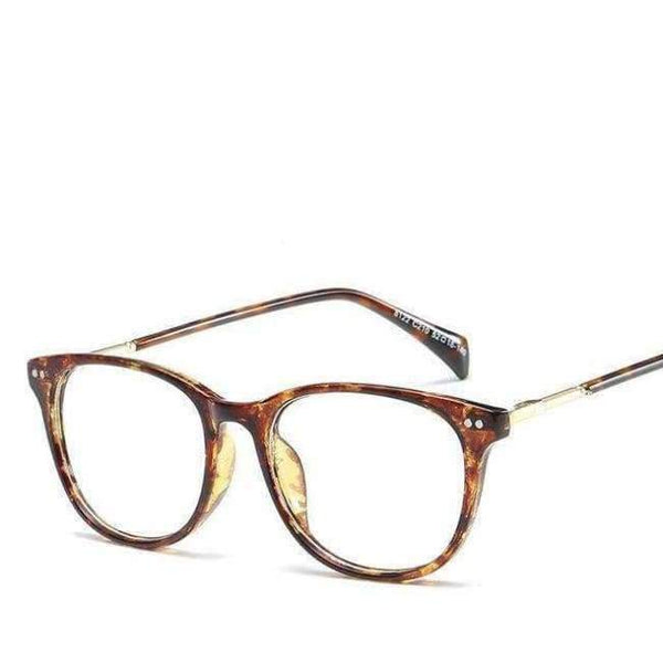 Planet Gates 005 CitySpiner Square Fashion Women Eyewear Clear Flat Mirror Frame Adult Total Transparent Retro Rivet Round Reading Glasses Y100