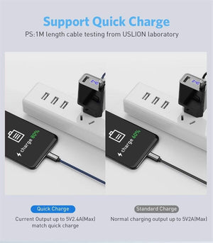 Planet Gates 0058 Blue / 0.3m USLION USB Type C Cable for Samsung Galaxy S9 S8 Huawei Oneplus 6 Fast Charging USB C Cable Data Sync Type-C Phone Charger Cable