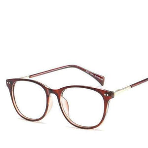 Planet Gates 006 CitySpiner Square Fashion Women Eyewear Clear Flat Mirror Frame Adult Total Transparent Retro Rivet Round Reading Glasses Y100