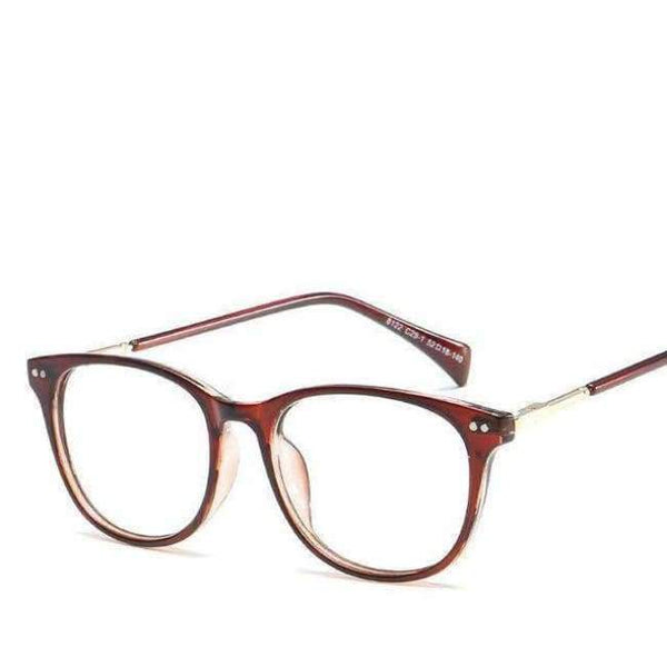 Planet Gates 006 CitySpiner Square Fashion Women Eyewear Clear Flat Mirror Frame Adult Total Transparent Retro Rivet Round Reading Glasses Y100