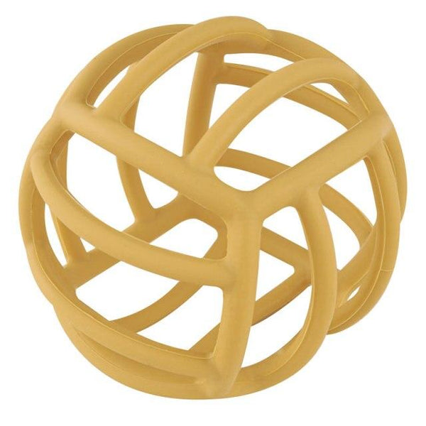 Planet Gates 008-mustard 2 Customizable Logo Baby Teether Molar Toy Food Grade Silicone Material Toy Ball Educational Toy Boy Girl Gift BPA Free