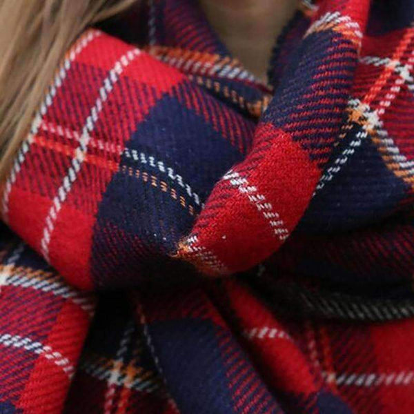 Planet Gates 01 / 195cmX70cm Autumn and winter popular plaid ladies scarf oversized thick shawl double-sided use autumn winter scarf FD081