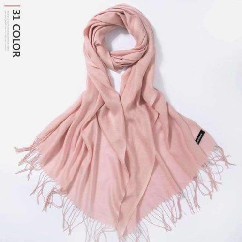 Planet Gates 01 / 216cmX65cm Autumn and Winter Scarf Women Fashion Solid Cashmere scarves for Women Shawls and Wraps 35 Colours