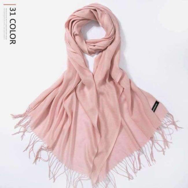 Planet Gates 01 / 216cmX65cm Autumn and Winter Scarf Women Fashion Solid Cashmere scarves for Women Shawls and Wraps 35 Colours