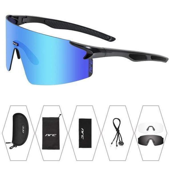 Planet Gates 01 / 3 lens 3 Lens UV400 Cycling Sunglasses TR90 Sports Bicycle Glasses MTB Mountain Bike Fishing Hiking Riding Eyewear for men women