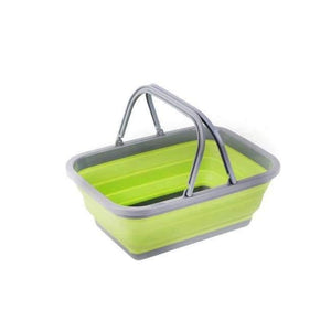 Planet Gates 01 / 38x28.8x15.5cm Folding Shopping Basket Laundry Basket Snacks Fruit Vegetable Foldable Silicone Basket Home Storage & Organization Eco-Friendly