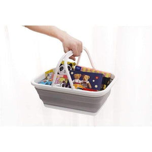 Planet Gates 01 / 38x28.8x15.5cm Folding Shopping Basket Laundry Basket Snacks Fruit Vegetable Foldable Silicone Basket Home Storage & Organization Eco-Friendly