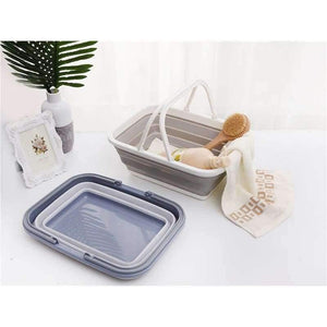 Planet Gates 01 / 38x28.8x15.5cm Folding Shopping Basket Laundry Basket Snacks Fruit Vegetable Foldable Silicone Basket Home Storage & Organization Eco-Friendly