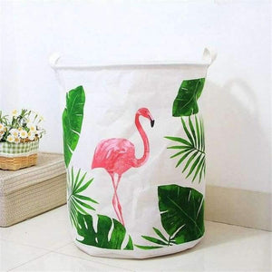 Planet Gates 01 40*50cm Ins Style Laundry Basket  Linen Flamingo Print Books Dirty Clothes Toys Organizer Home Storage & Organization