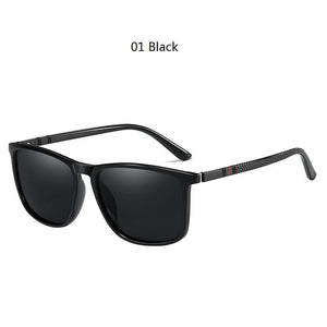 Planet Gates 01 Black / Polarized sunglasses Luxury Square Vintage Polarized Sunglasses For Men Women Fashion Travel Driving Anti-glare Sun Glasses Male TR90 Eyewear UV400