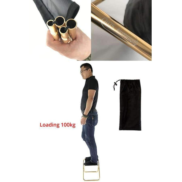 Planet Gates 01 chair Outdoor Furniture Folding Chair 7075 Aluminum Alloy Fishing Camping Chair BBQ Stool Folding Stool Portable Travel Train Chair