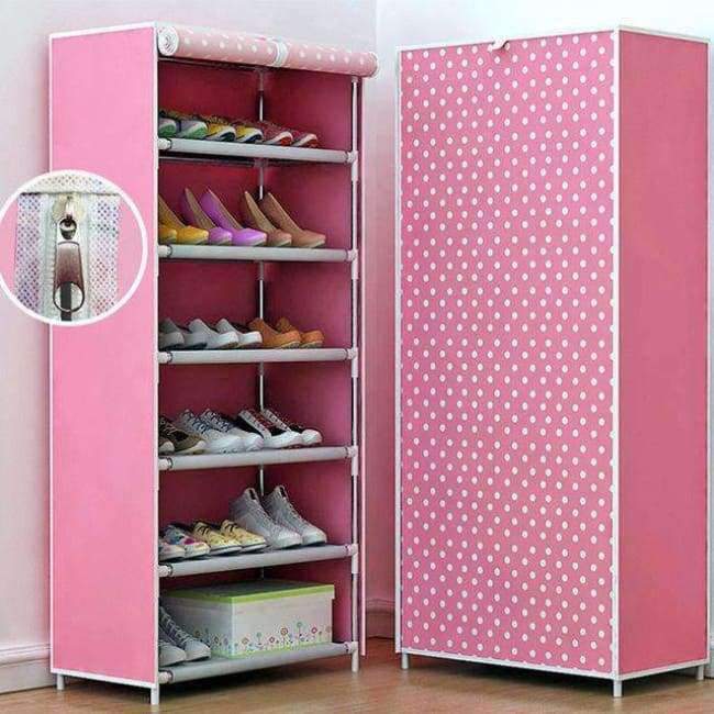 Planet Gates 01 / China COSTWAY Non-woven 6 Tier Shoes Rack Stand Shelf Shoes Organizer Living Room Bedroom Storage Furniture W0109
