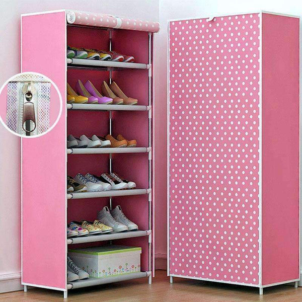 Planet Gates 01 / China COSTWAY Non-woven 6 Tier Shoes Rack Stand Shelf Shoes Organizer Living Room Bedroom Storage Furniture W0109
