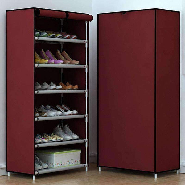Planet Gates 01 / China COSTWAY Non-woven 6 Tier Shoes Rack Stand Shelf Shoes Organizer Living Room Bedroom Storage Furniture W0109