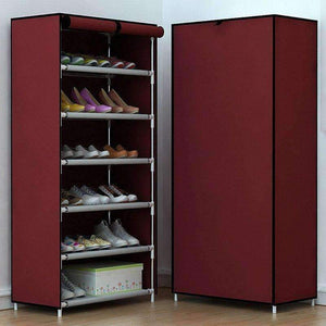Planet Gates 01 / China COSTWAY Non-woven 6 Tier Shoes Rack Stand Shelf Shoes Organizer Living Room Bedroom Storage Furniture W0109