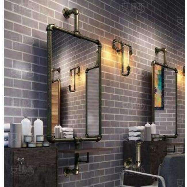 Planet Gates 01 Creative beauty salon, mirror stand, single and double floor mirror, tieyi barbershop mirror.