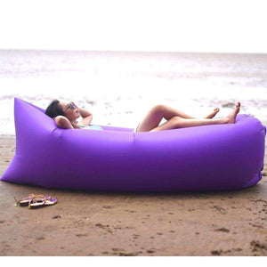 Planet Gates 01 Lazy Fast Inflatable Sofa Camping Outdoor Air Sleep Sofa Banana Shape Beach Lay Bag Couch Portable Big Living Room Bed Sofa