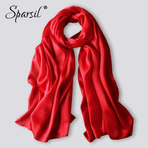 Planet Gates 01 Light Purple / One Size Women Spring Silk Scarf Soft Smooth Solid Color Long Shawl Summer Beach Cover-Up Wraps Sun-Protective Scarves 90*180